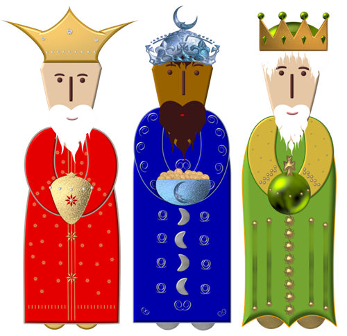 three wise men free clipart